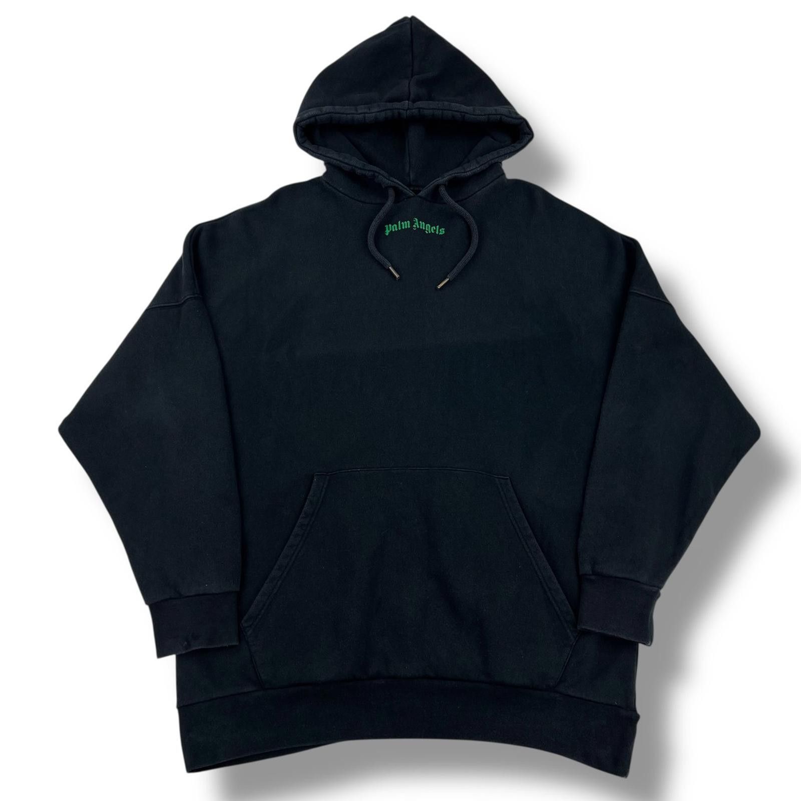 Palm Angels Palm Angels Green Spellout Hoodie Size US L / EU 52-54 / 3 - 3 Thumbnail