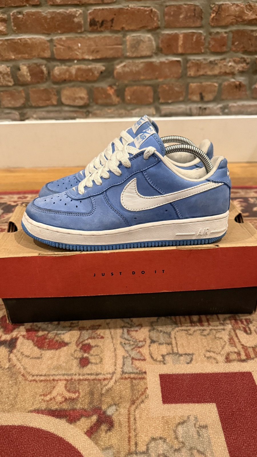 Nike Vintage Nike Air Force 1 Carolina Blue 90s Sz 6 - 653270 411 Size US 6 / EU 39 - 3 Thumbnail