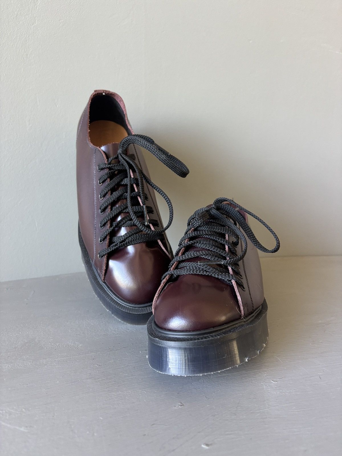 Other Denson Platform Monkey Shoes Men's Burgundy (UK6/US7) Size US 7 / EU 40 - 1 Thumbnail