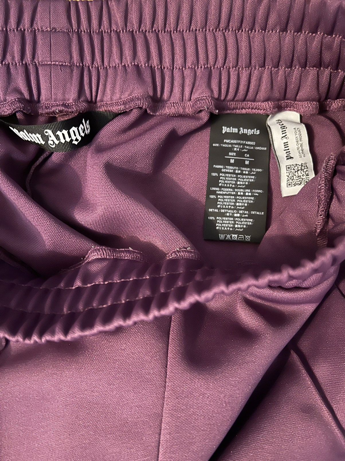 Palm Angels Palm Angels Purple Classic Track Pants Size US 33 - 6 Thumbnail