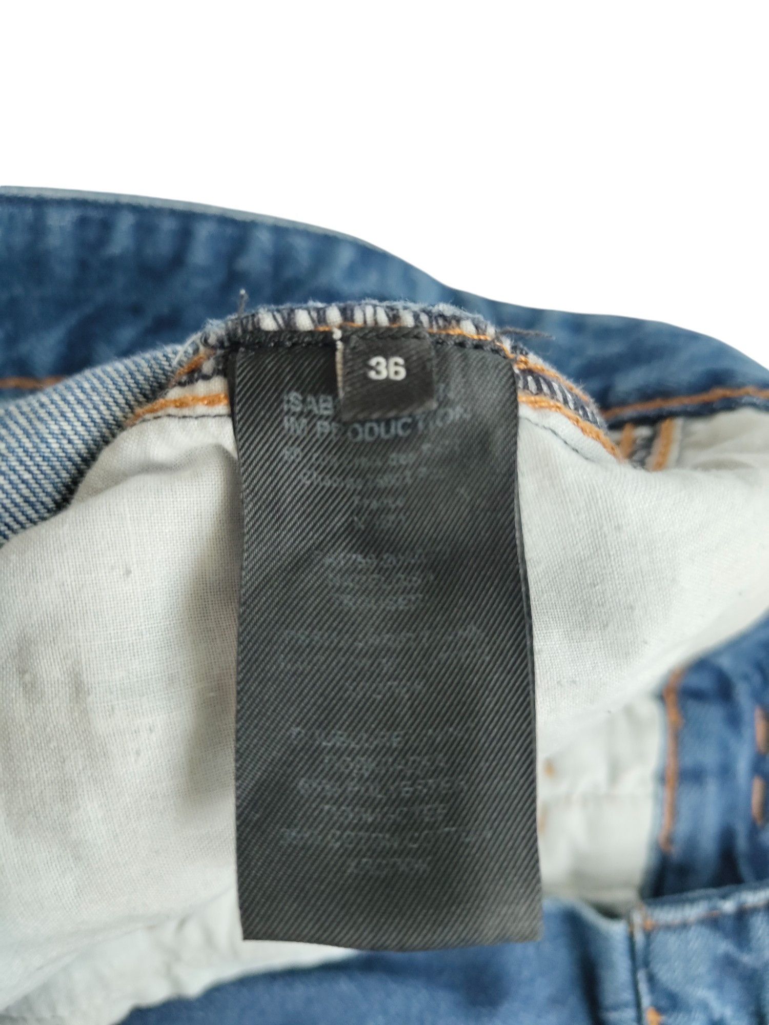 Isabel Marant Blue Washed Denim Slim Fit Jeans Size 26" / US 2 / IT 38 - 6 Thumbnail