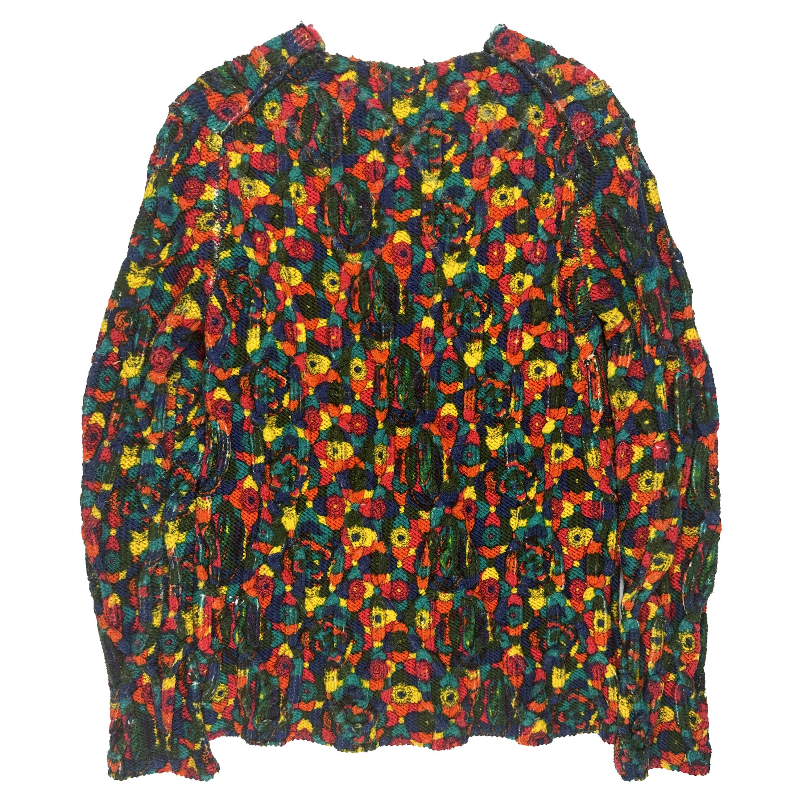 Comme des Garcons Homme Plus AD2001 Multicolor Knit Size US M / EU 48-50 / 2 - 2 Thumbnail