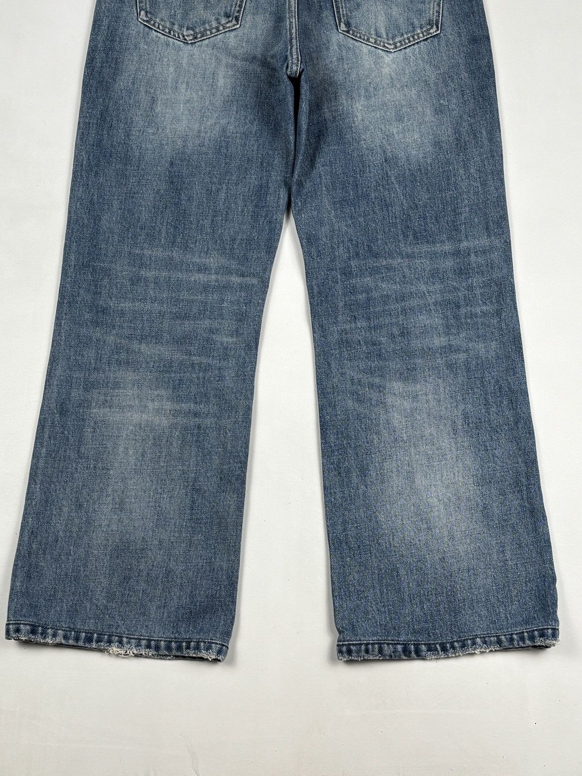 Celine Hedi Slimane - S/S 2020 Union Washed Flared Jeans Size 27" / US 4 / IT 40 - 6 Thumbnail