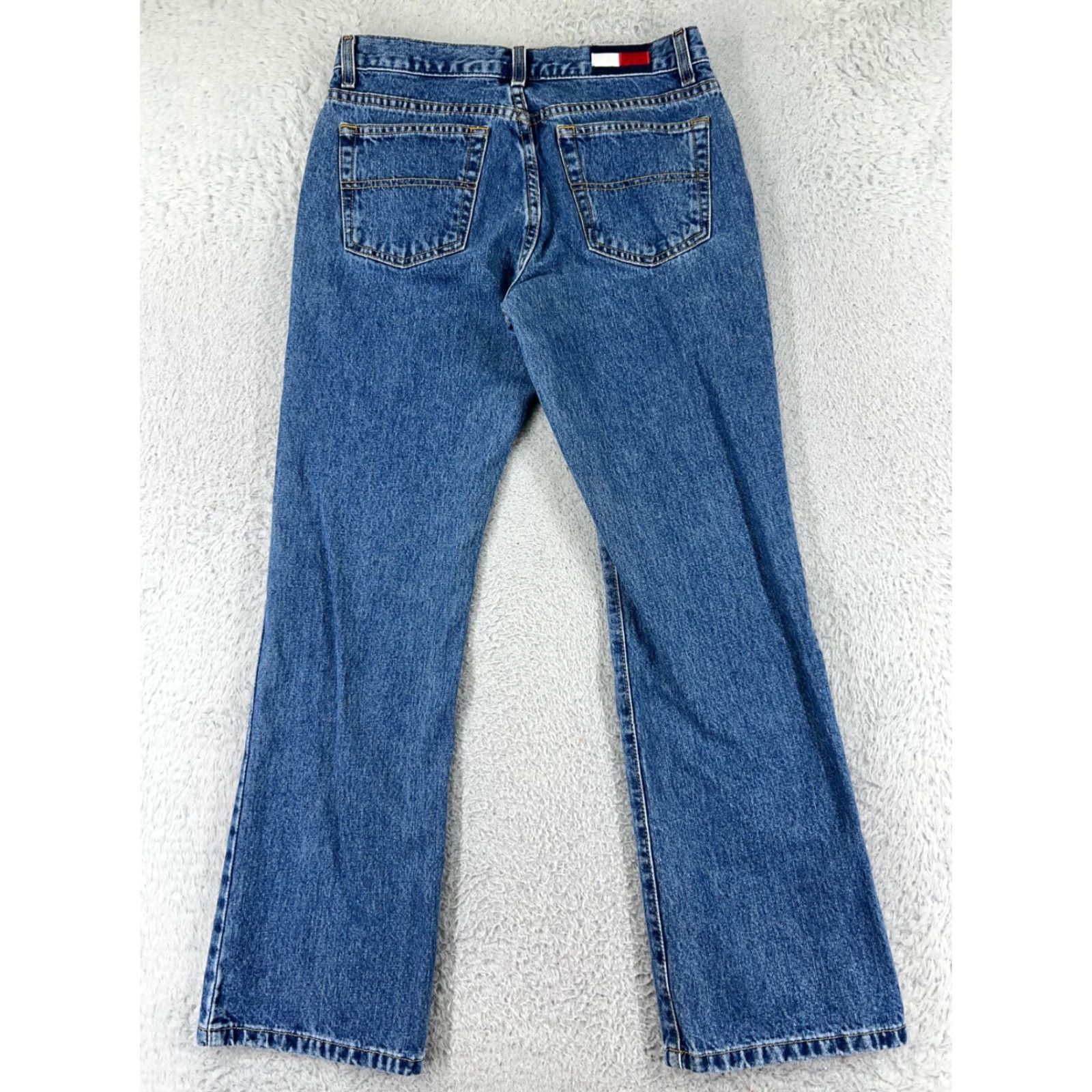 Tommy Hilfiger Tommy Hilfiger Jeans Womens 7 Blue Denim Bootcut Mid Rise 5-Pocket Design Cotton Blend Stretch Size 28" / US 6 / IT 42 - 2 Thumbnail