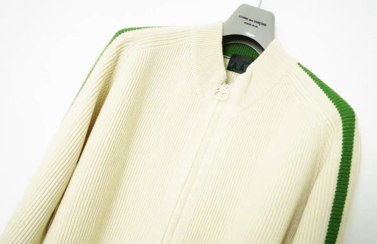 Yohji Yamamoto Yohji Yamamoto AAR Green & White Color Block Knit Sweater Size US M / EU 48-50 / 2 - 3 Thumbnail