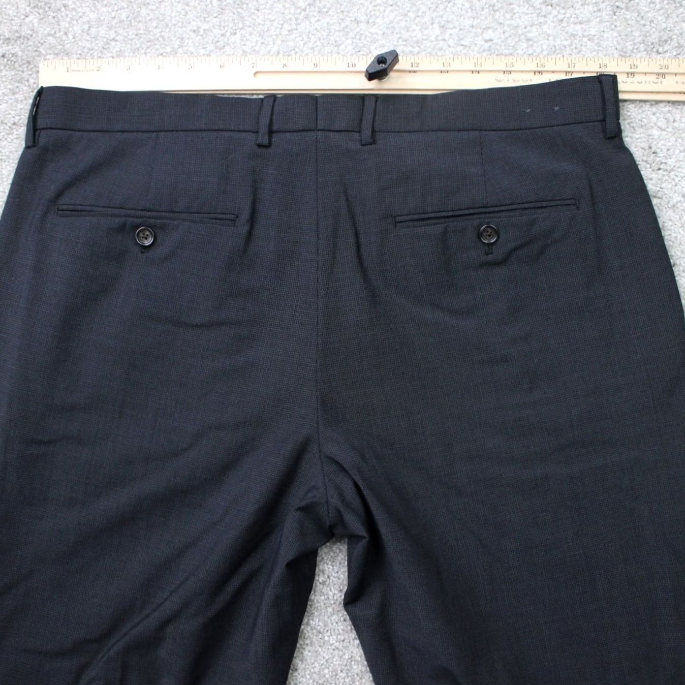 J.Crew J. Crew Pants Mens 36x32 Black Bowery Slim Flat Front Wool Blend Stretch Lined Size US 36 / EU 52 - 6 Thumbnail
