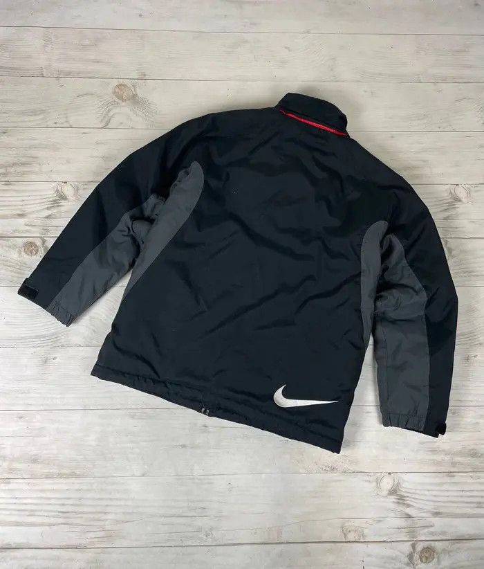 Nike Vintage Nike Big Logo Swoosh 2000s Puffer Jacket Drill Rap Size US M / EU 48-50 / 2 - 2 Thumbnail