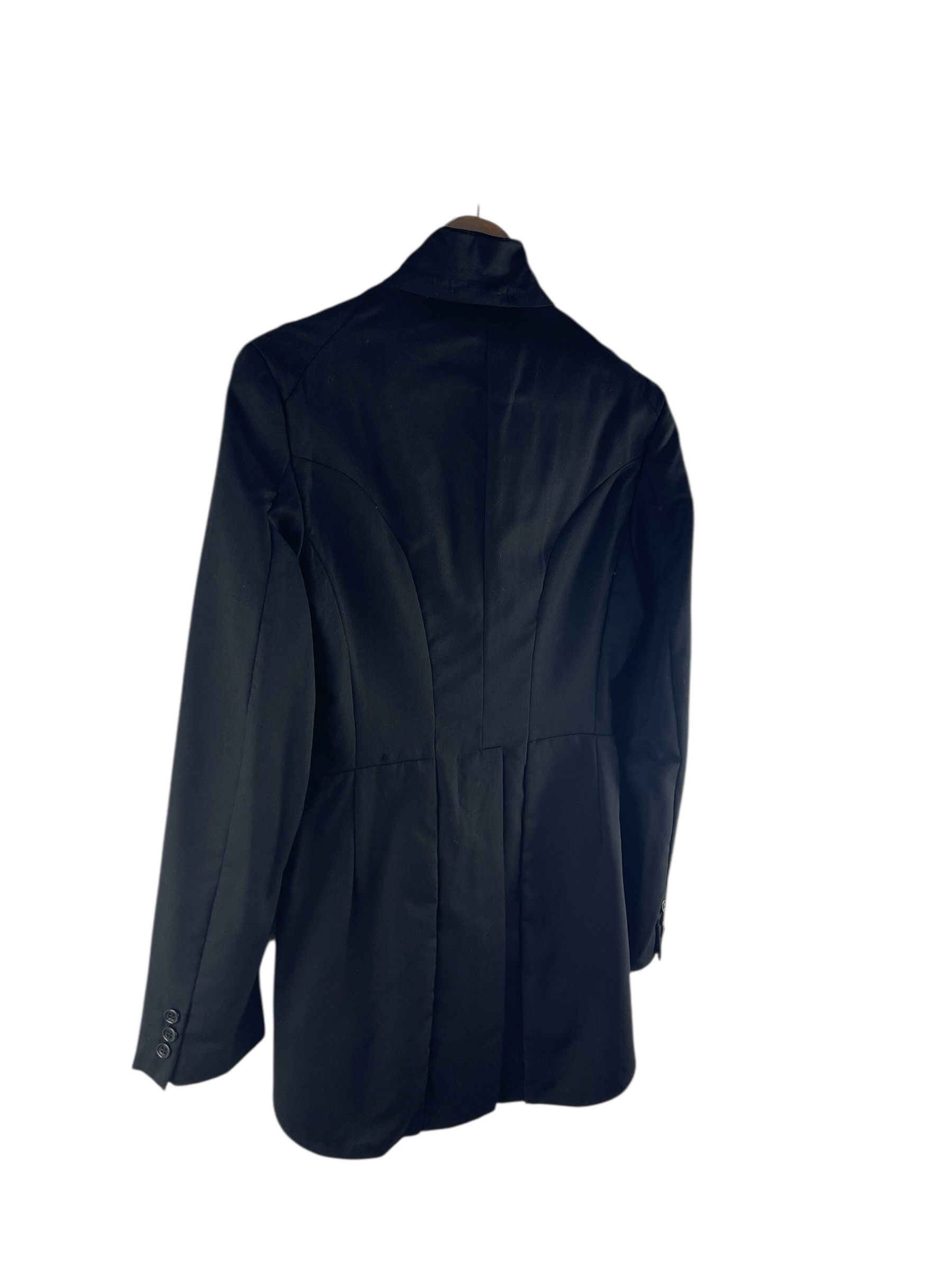 Comme des Garcons CDG BLACK Curved Panel Wool Blazer Japanese Avant Tailoring Size S / US 4 / IT 40 - 6 Thumbnail
