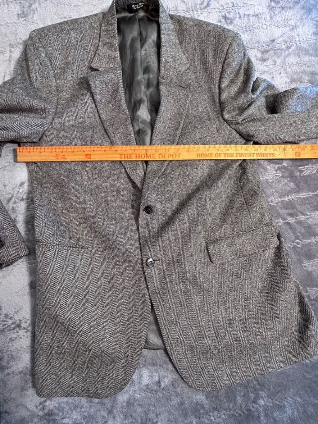 Bill Blass Men's Bill Blass Cashmere Blazer Gray Black 46 Long Size XL / US 12-14 / IT 48-50 - 2 Thumbnail