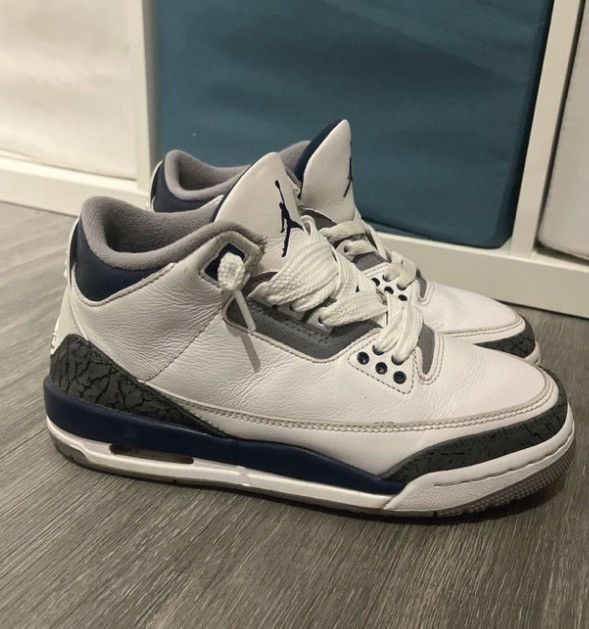 Jordan Brand Jordan navy blue 3s Size US 5.5 / EU 38 - 4 Thumbnail