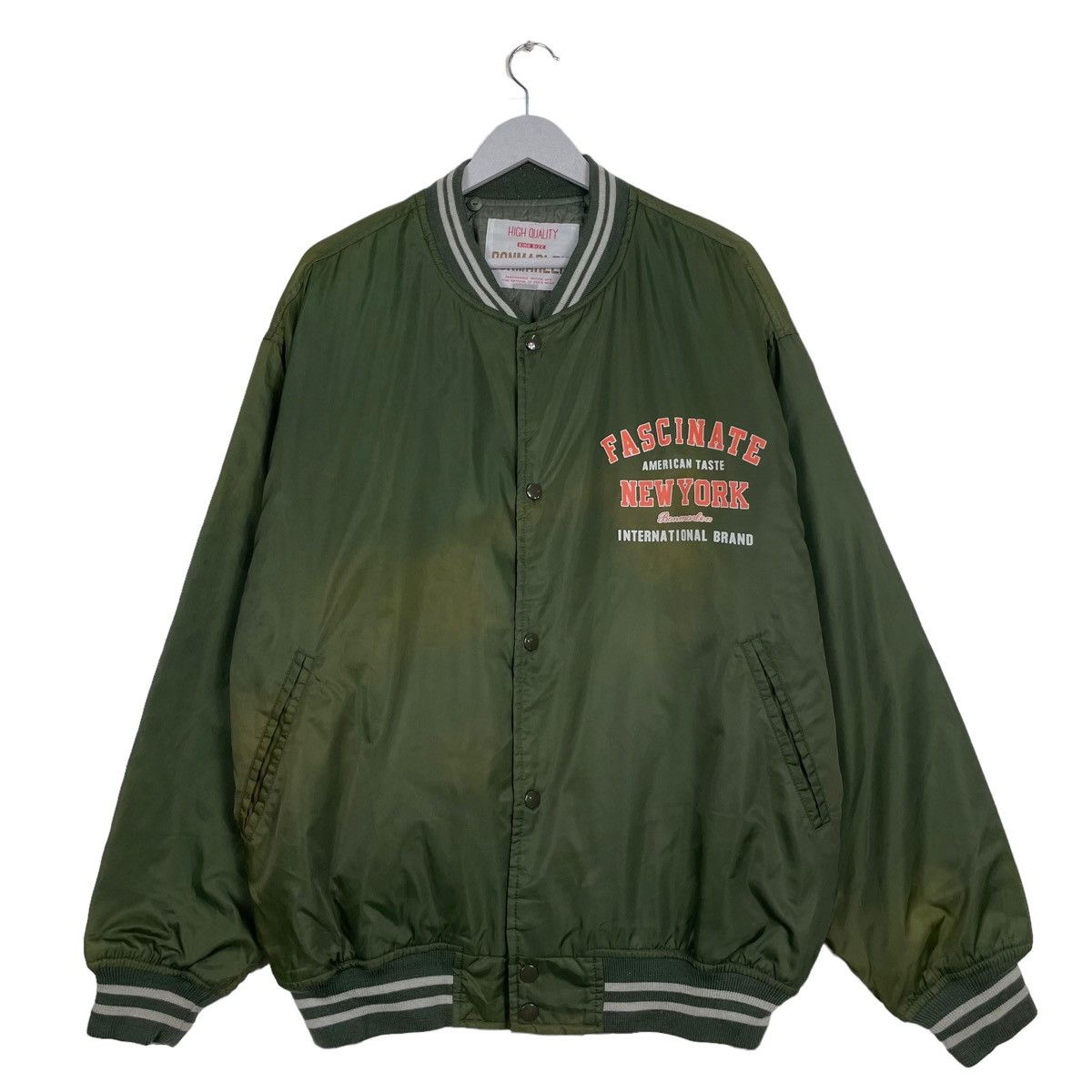 💥BONMARLEN SPORT VARSITY STREETSTYLE SUNFADED JACKET