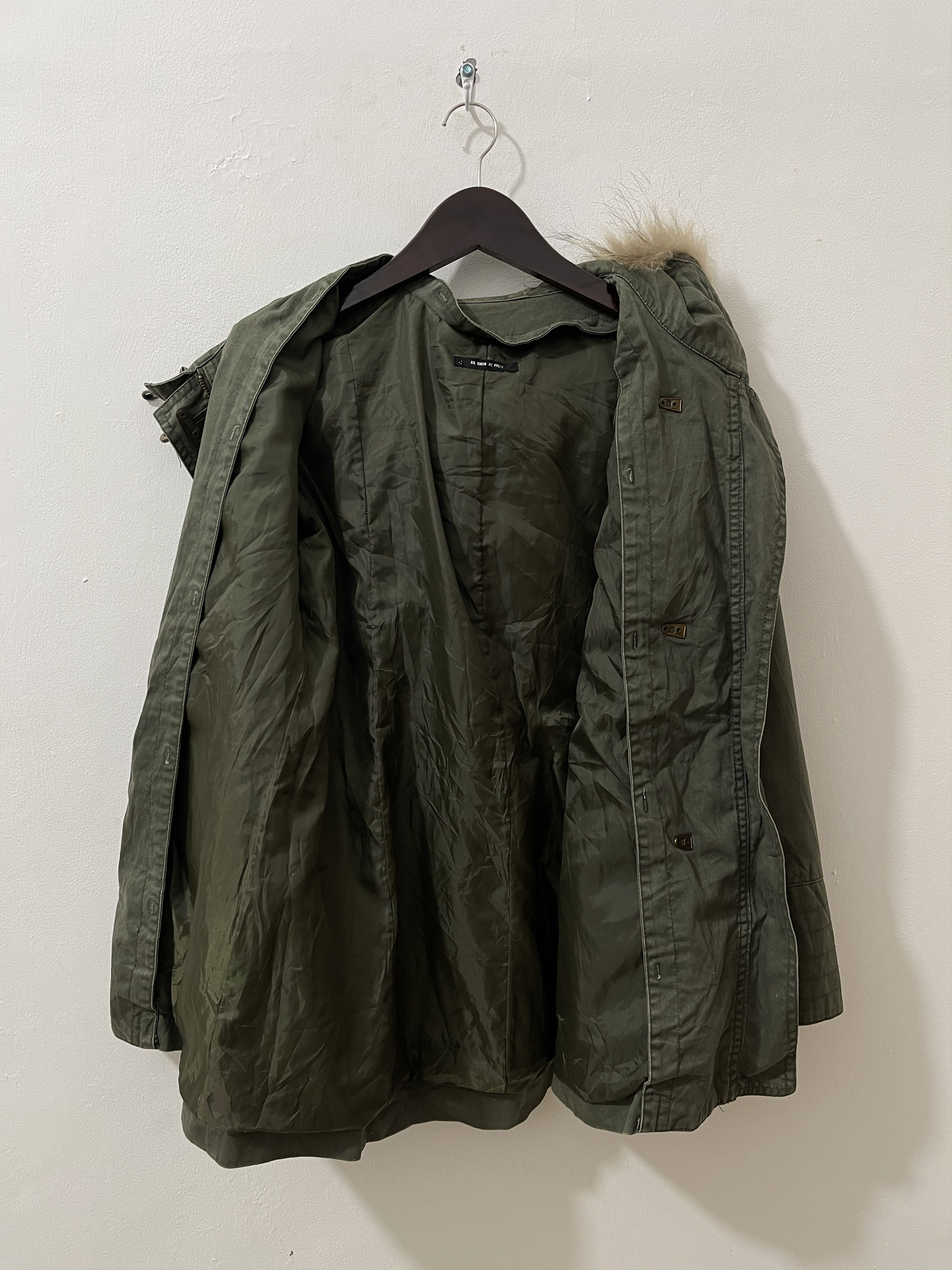 Japanese Brand As Known As Japan Fur Fireman Clasp Vkei Style Jacket Size US L / EU 52-54 / 3 - 4 Thumbnail