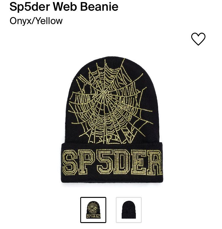 image of Spider Worldwide Sp5Der Beanie Gold/black Colorway Ds New, Men's
