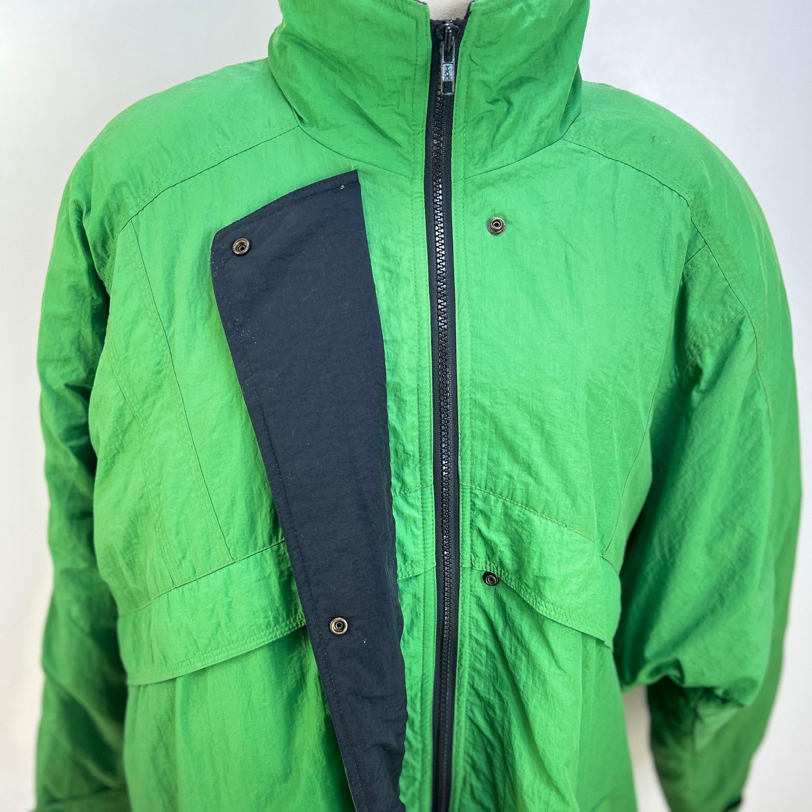 Vintage Vintage 80s Down Ski Coat London Fog Kelly Green Size L / US 10 / IT 46 - 2 Thumbnail