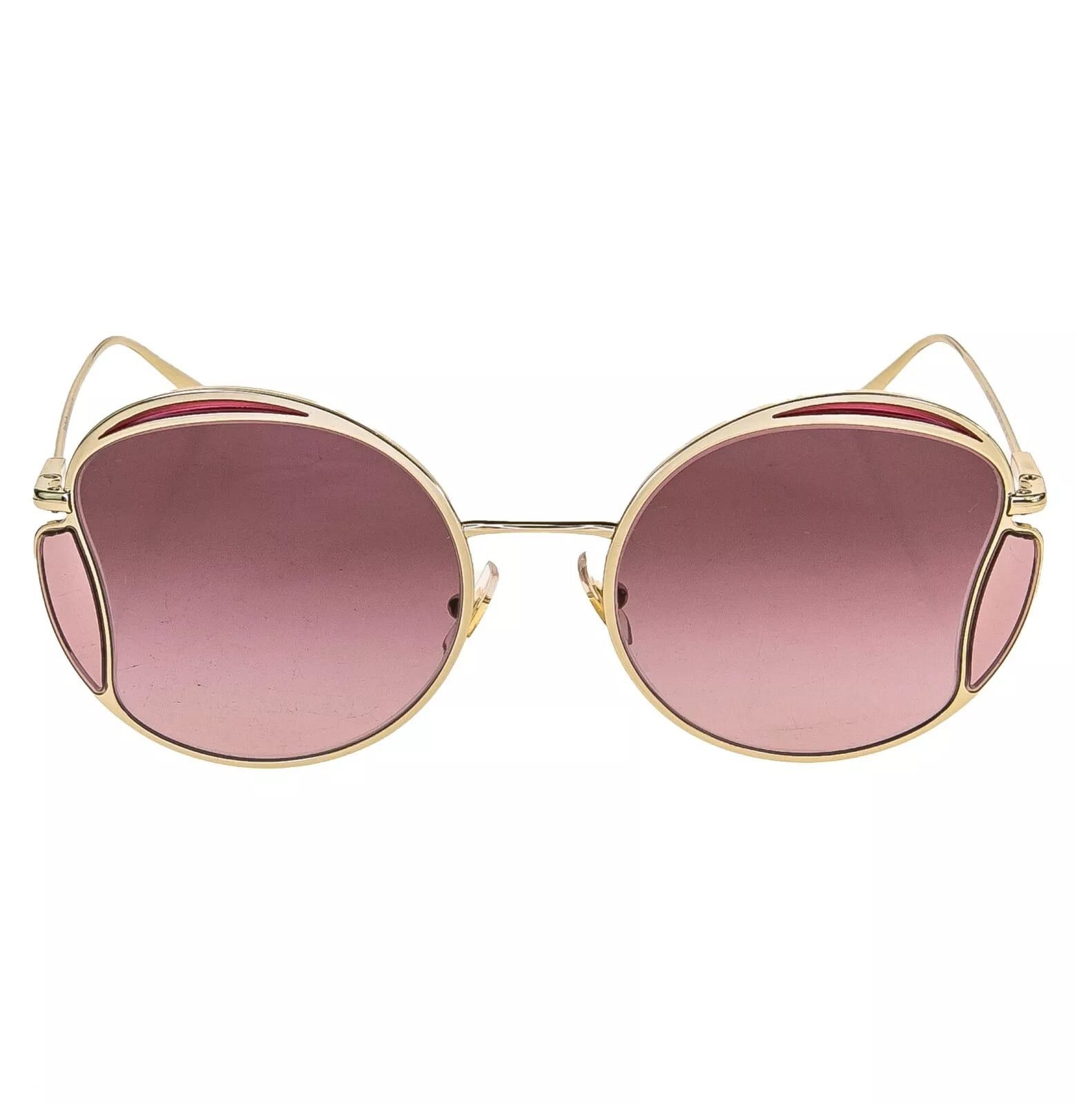 Miu Miu MIU MIU CORE MU56XS Gold Pink Round Metal Fashion 56X Size ONE SIZE - 5 Thumbnail