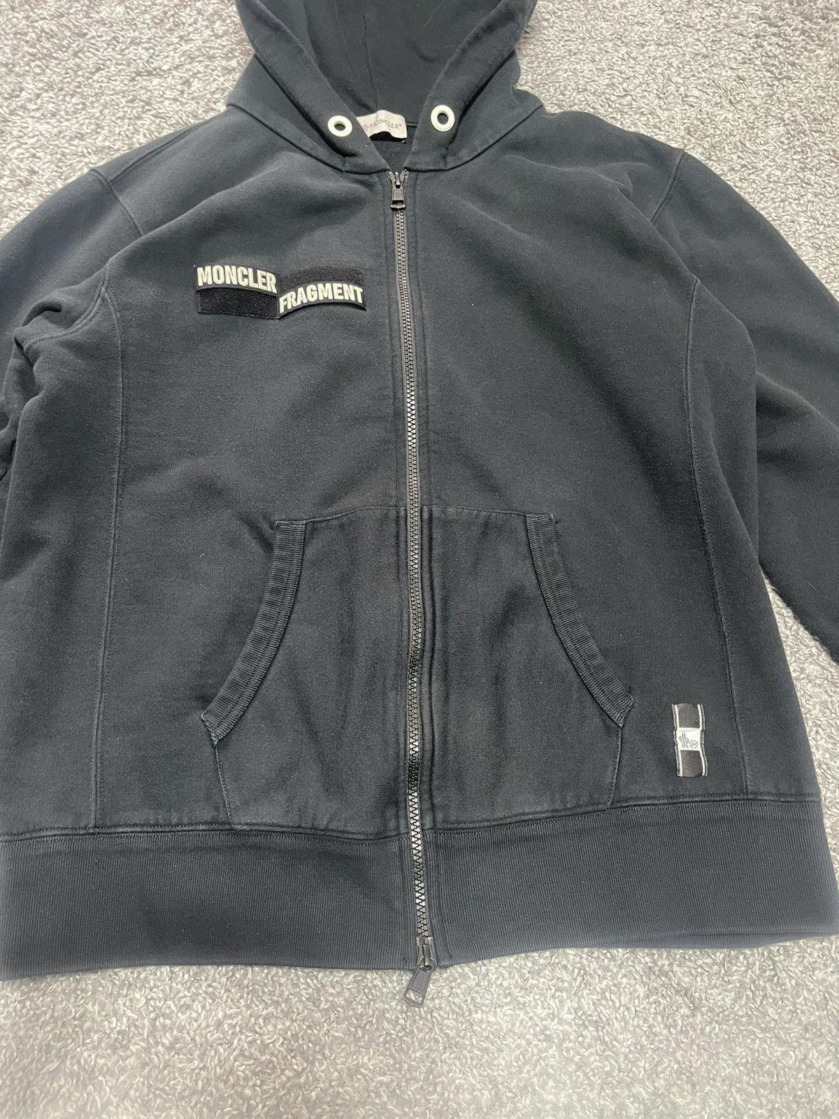 Fragment Design × Moncler MONCLER FRAGMENT ZIP HOODIE WORLD TOUR 2019 SIZE M-L Size US L / EU 52-54 / 3 - 6 Thumbnail