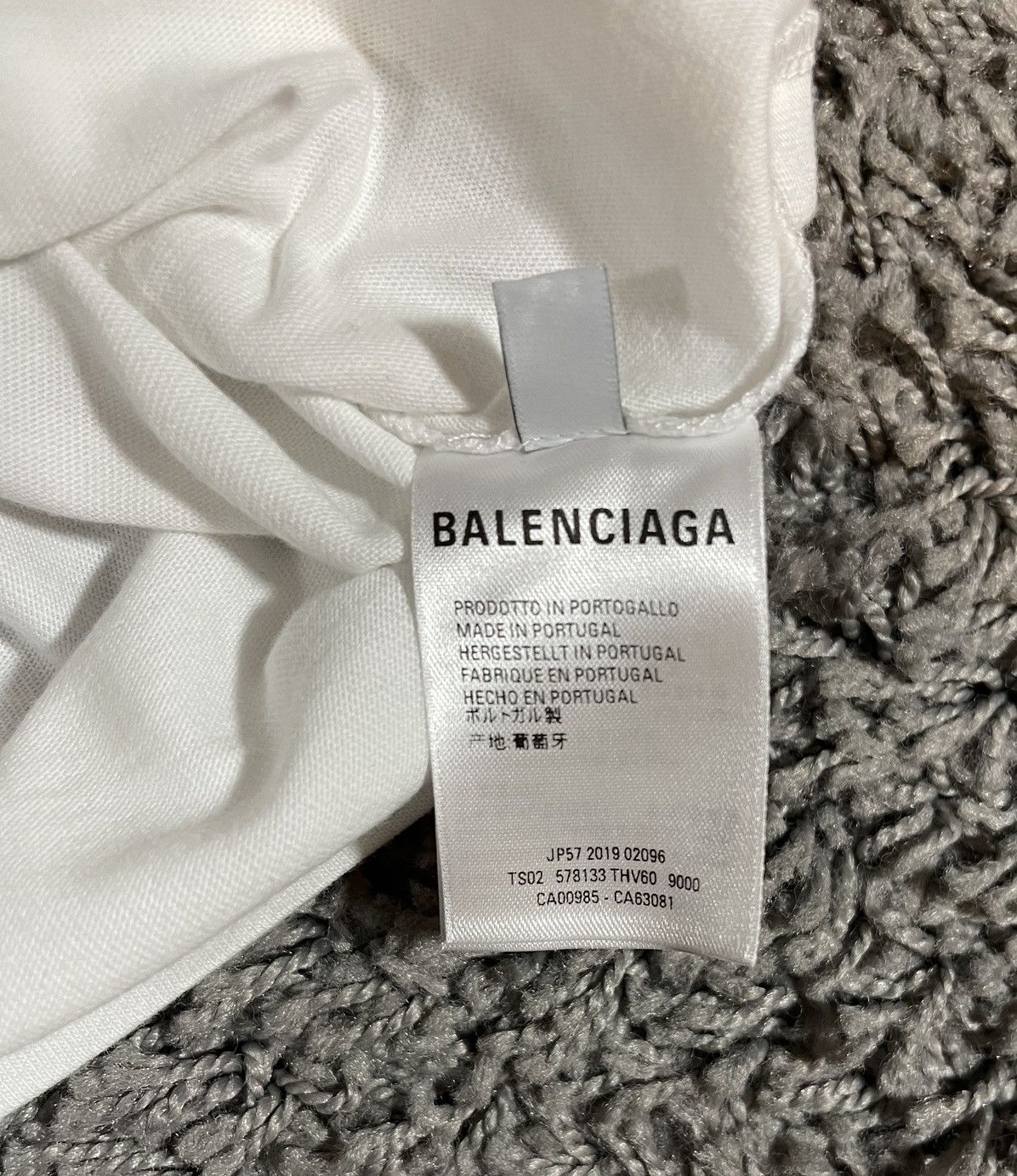 Balenciaga Balenciaga Bonjour Bal Vintage Jersey T-Shirt White Size S / US 4 / IT 40 - 6 Thumbnail