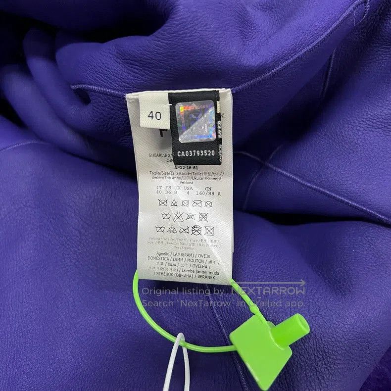 Fendi Fendi Purple fur coat, fur and leather integrated Size XS / US 0-2 / IT 36-38 - 6 Thumbnail