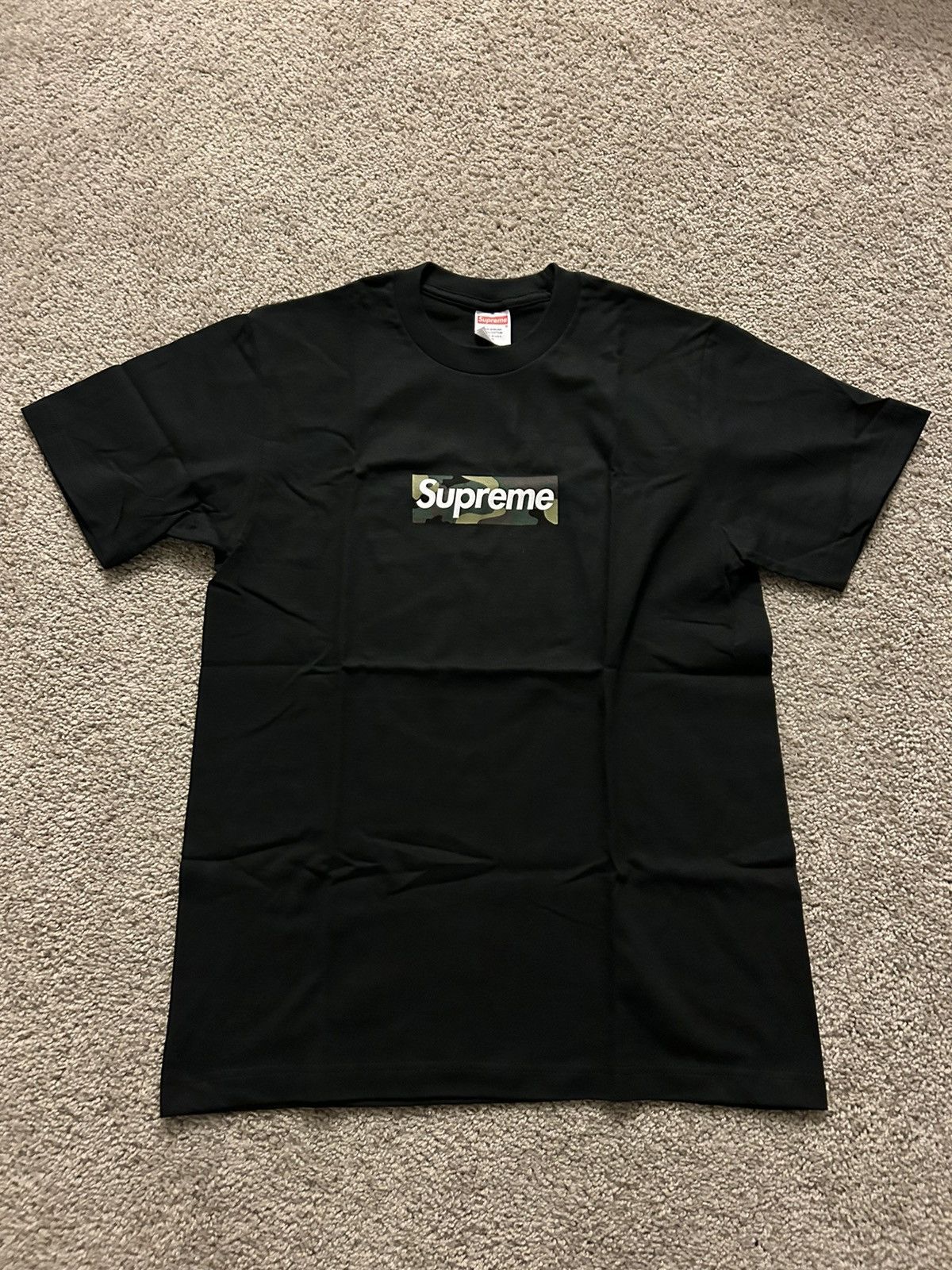 Supreme 23FW Box Logo Tee Camo Mサイズ Supreme Camo Box Logo Black Short Sleeve (SIZE MEDIUM