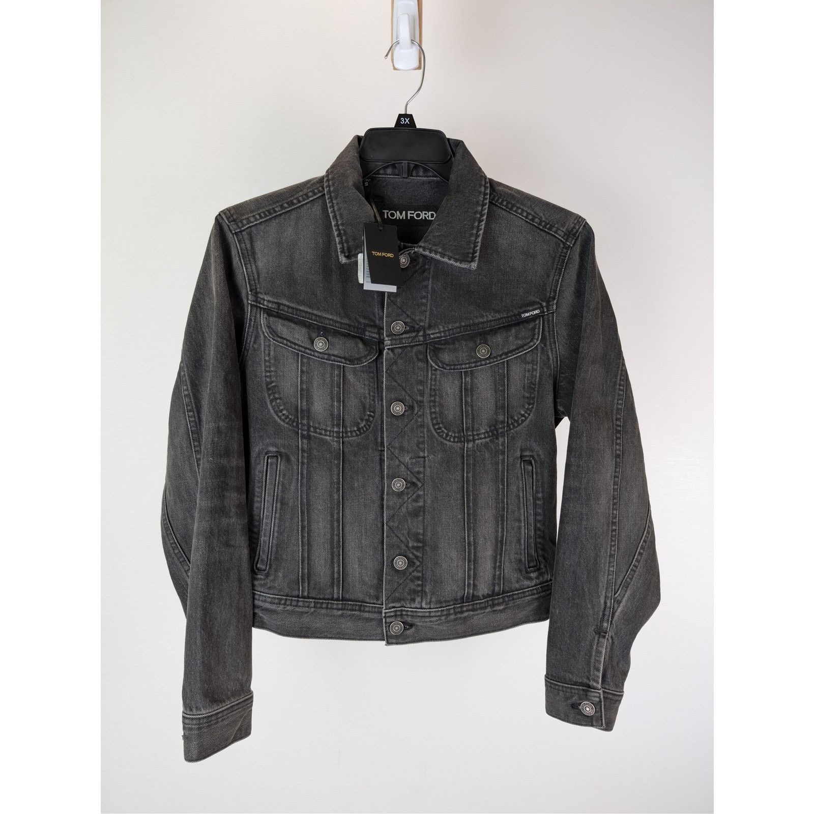 Tom Ford o1rshd1 Denim Jacket in Black Size US S / EU 44-46 / 1 - 1 Thumbnail