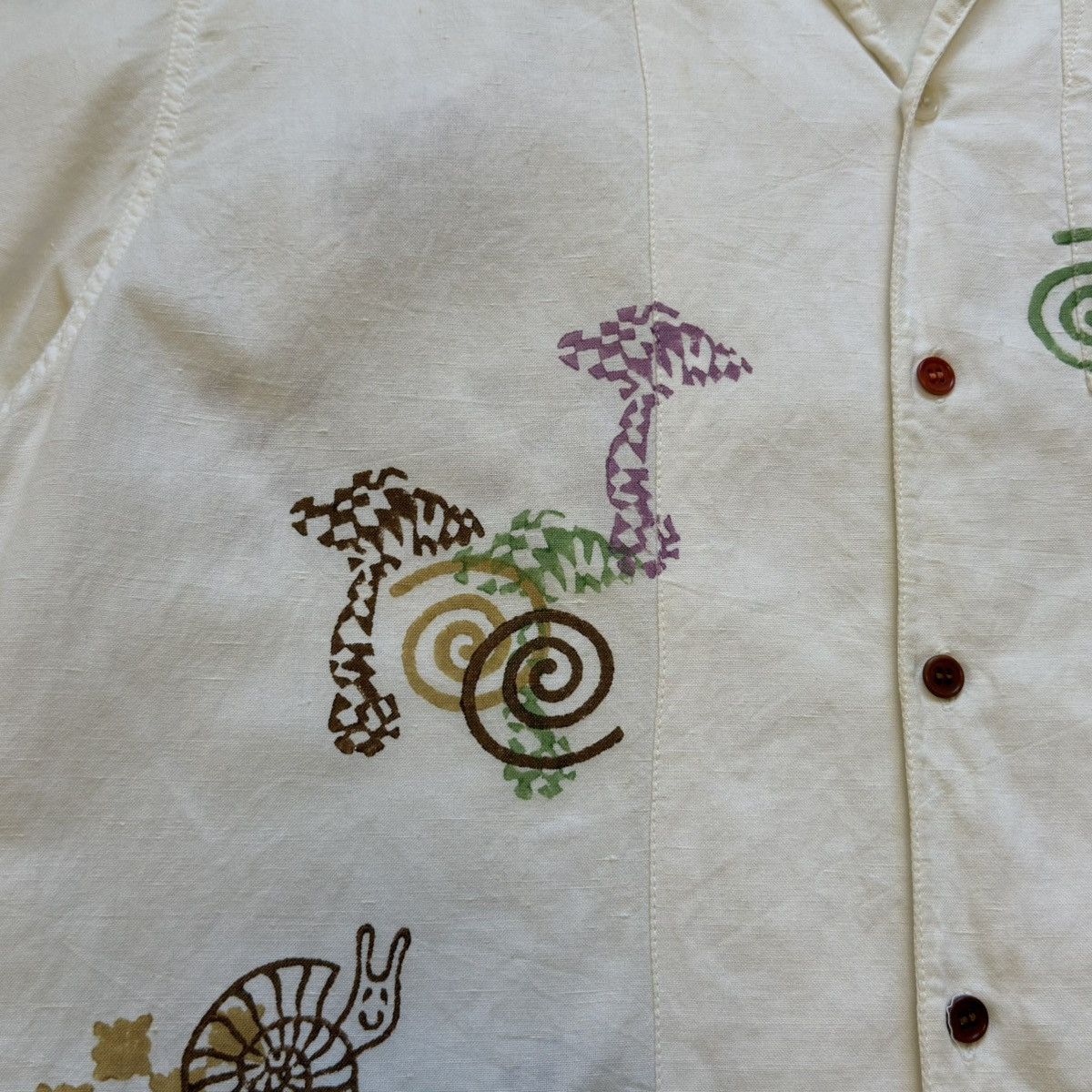 Story Mfg. ‘Greetings’ Embroidered Boxy Shirt Size US S / EU 44-46 / 1 - 10 Thumbnail