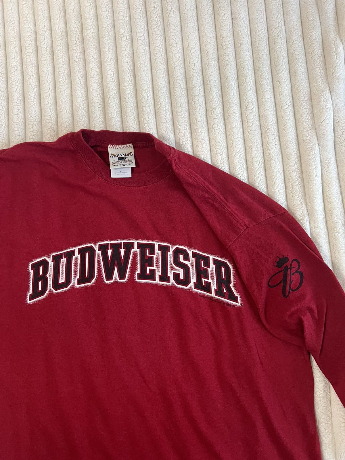 Budweiser × Vintage Vintage Budweiser Long Sleeve Size US L / EU 52-54 / 3 - 3 Thumbnail