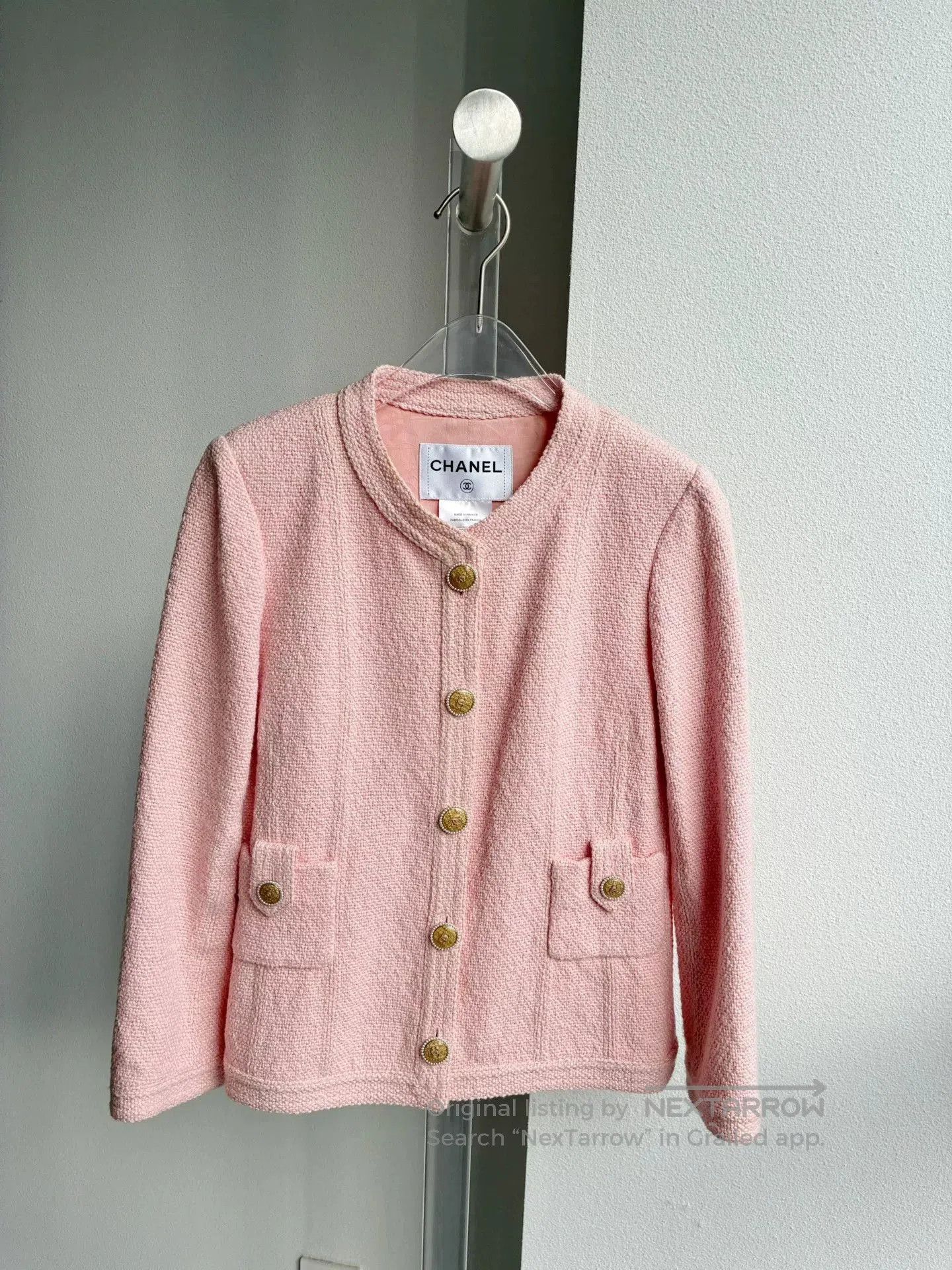 Chanel Chanel Seoul Collection Pink Woven Jacket. Size XXS / US 00 / IT 34 - 2 Thumbnail