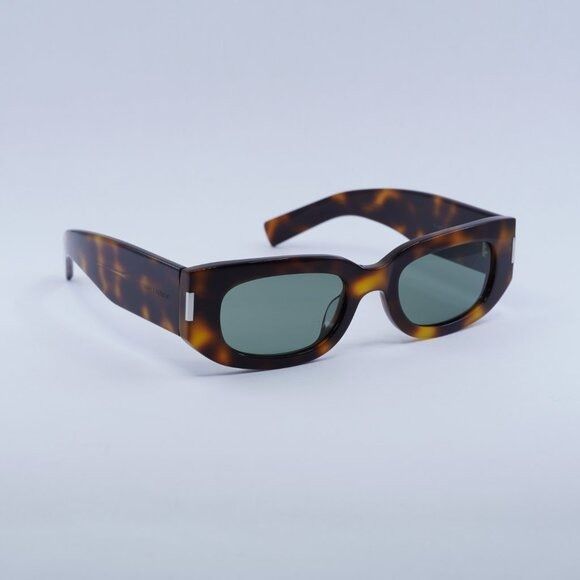 Saint Laurent Paris 🕶️ New Saint Laurent SL697 002 Sunglasses - Shiny Havana Size ONE SIZE - 6 Thumbnail