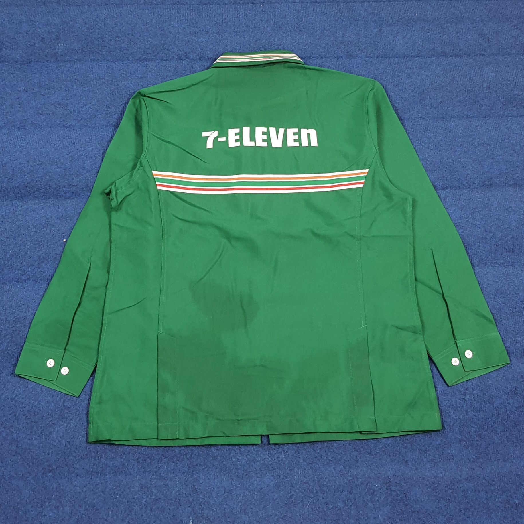 Japanese Brand Vintage 7 Eleven Japan Staff Uniform Work Jacket C299N45 Size US L / EU 52-54 / 3 - 1 Thumbnail