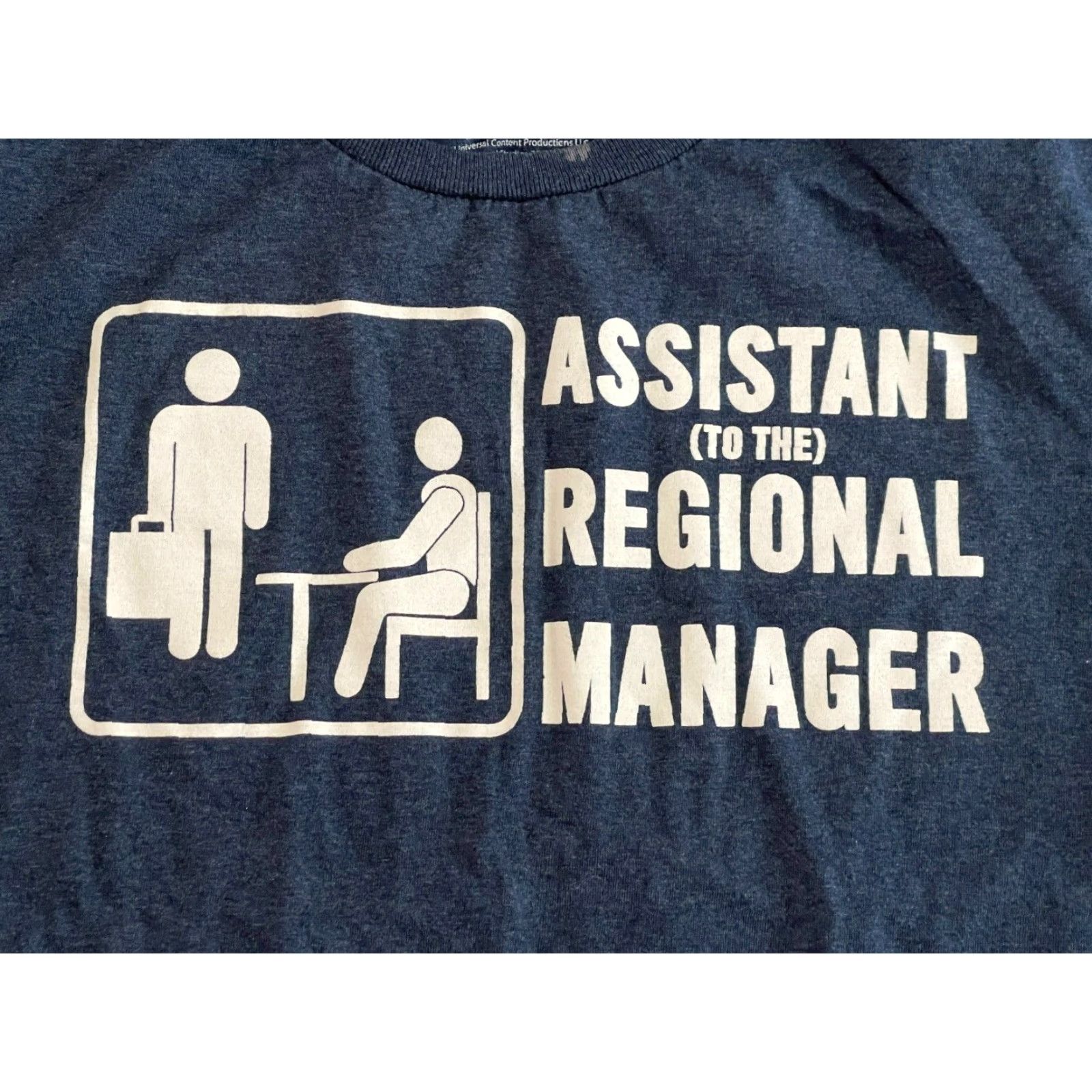 Vintage The Office Shirt Men's Size Medium T-Shirt Short Sleeve Round Neck Blue Graphic Print The Office Assistant (To The) Regional Manager Mens Size US M / EU 48-50 / 2 - 3 Thumbnail