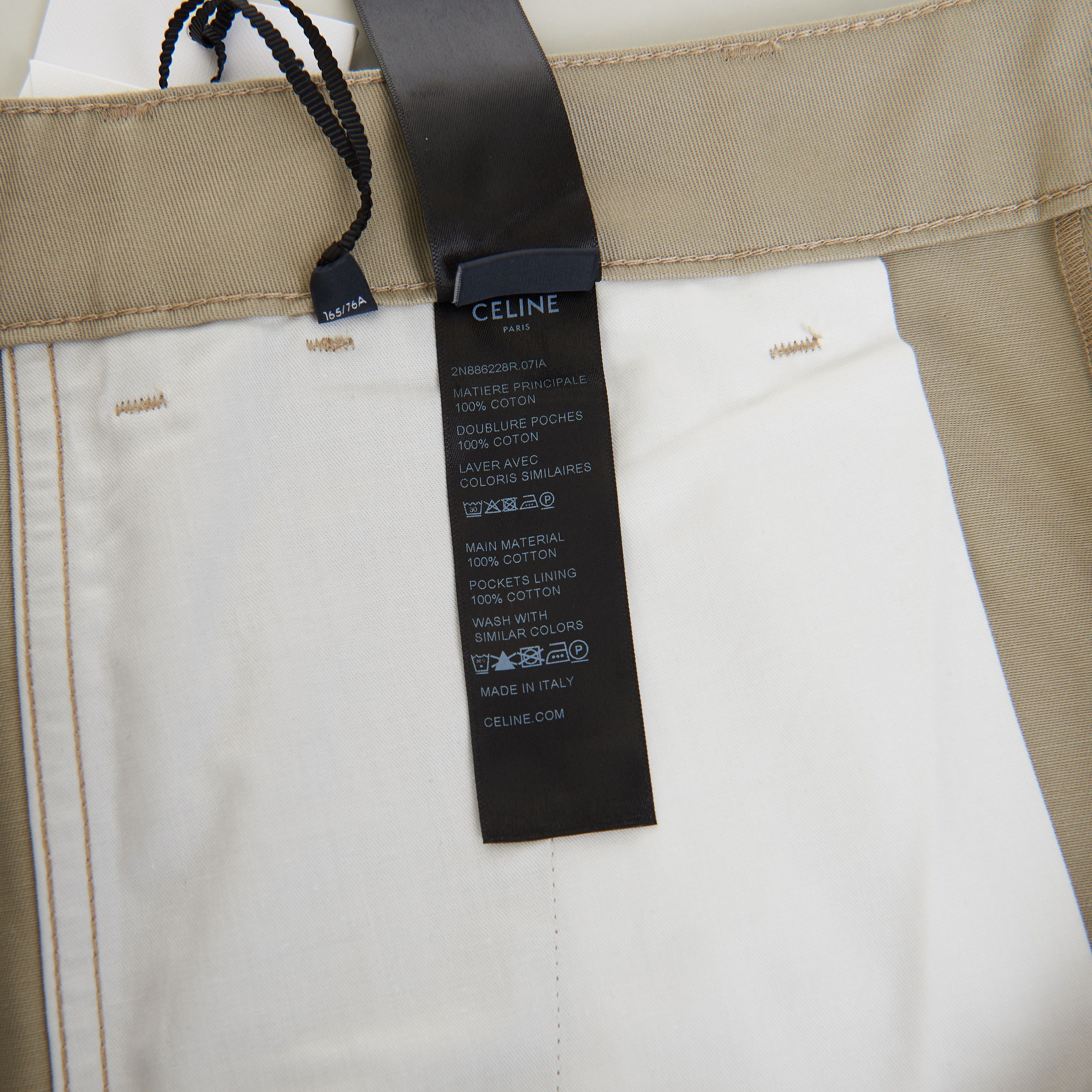 Celine Straight Chinos - Raw Wash Cotton Twill, Mid-Rise Size US 32 / EU 48 - 11 Thumbnail