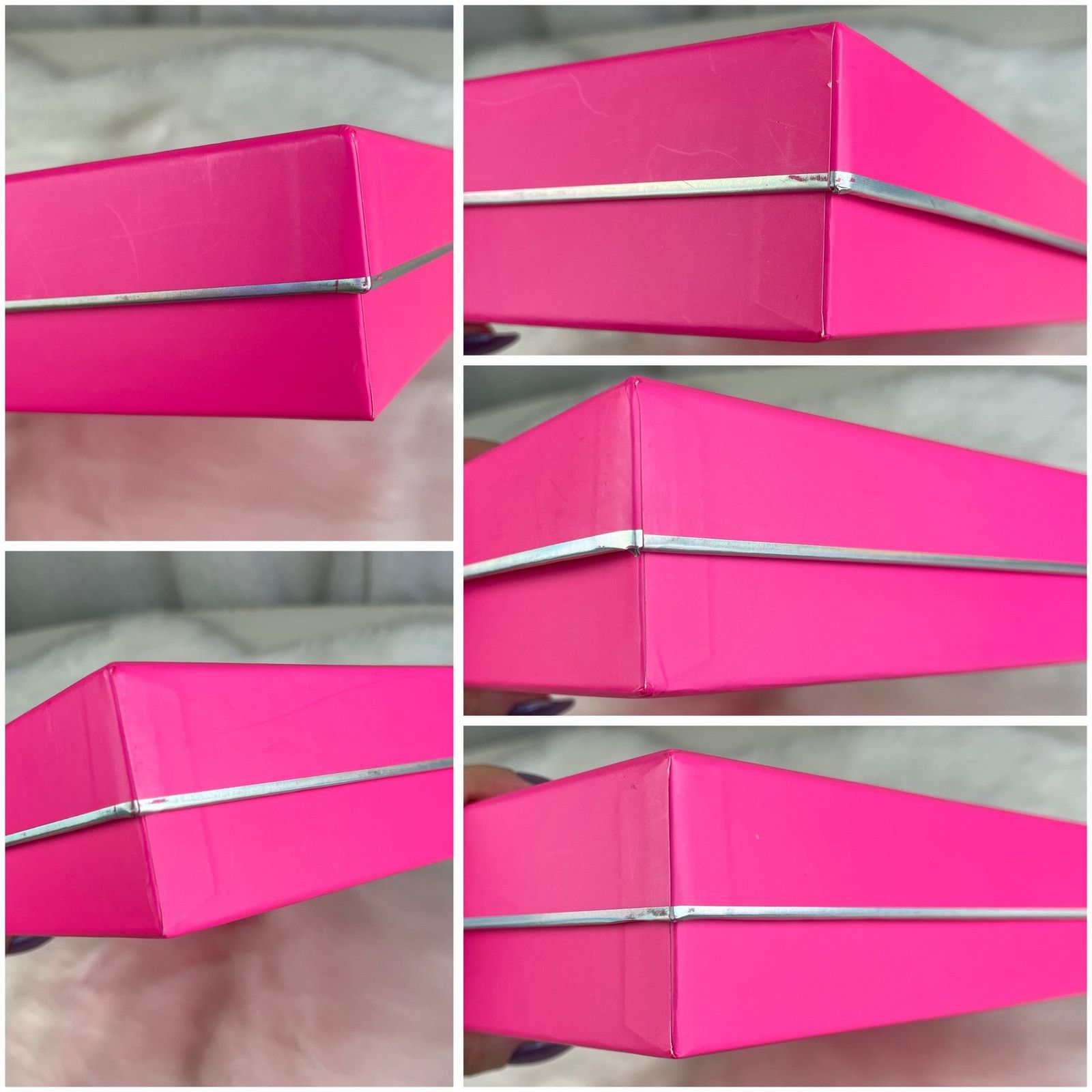 Victoria's Secret Victoria’s Secret PINK Gift Decor Storage Box Silver Logo Size ONE SIZE - 22 Thumbnail