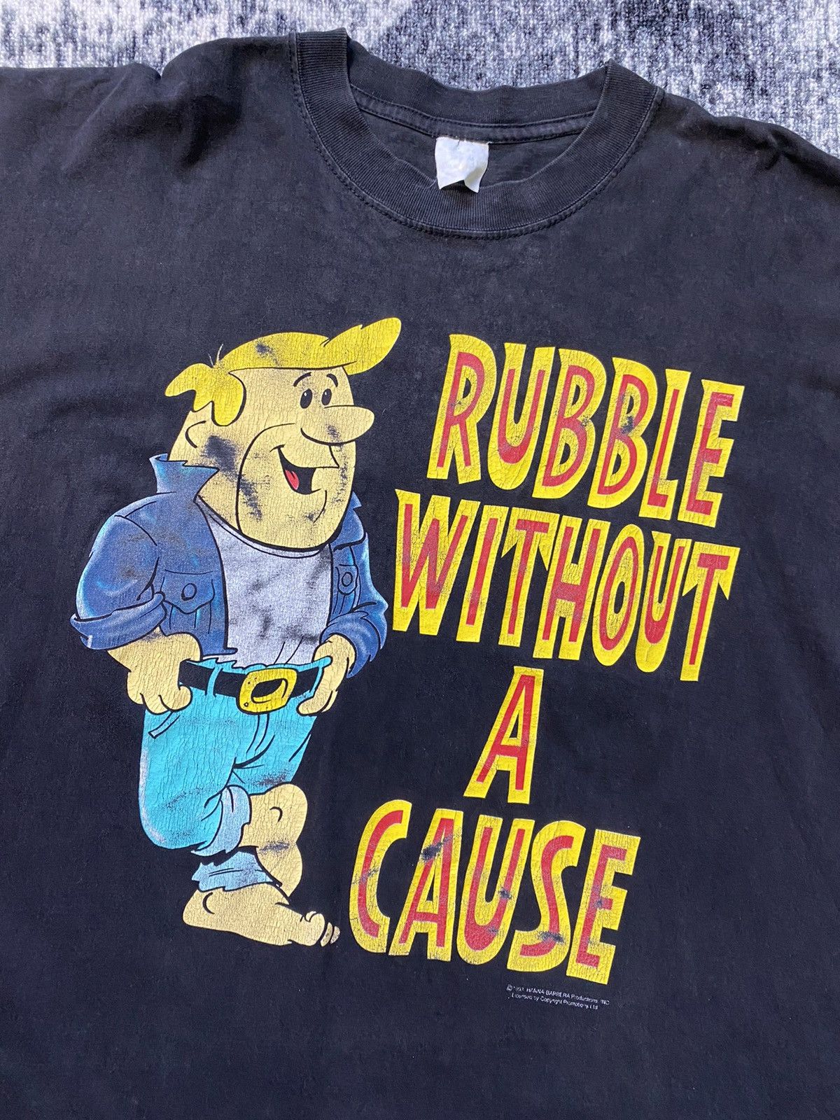 Cartoon Network × Disney × Nickelodeon Vintage flintsone Barney rubble without a cause 1993 T Shirt Size US XL / EU 56 / 4 - 4 Thumbnail