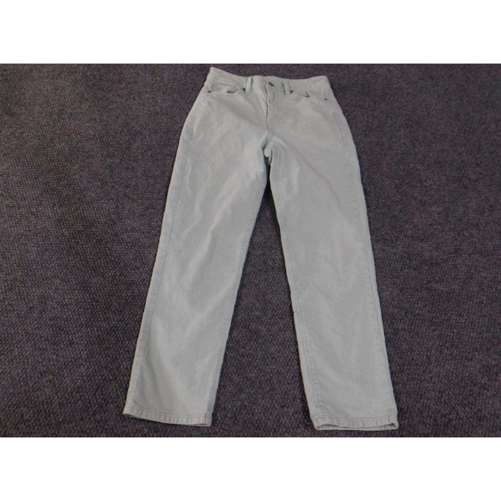 Vintage American Eagle Jeans Womens 4 Green Corduroy Straight Stretch Pants 30x30 Size 27" / US 4 / IT 40 - 2 Thumbnail