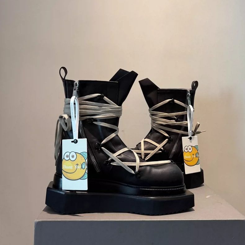 Rick Owens rick owens 24FWro Mainline Men's Black Crazy Strap Coffin B Size US 10 / EU 43 - 4 Thumbnail