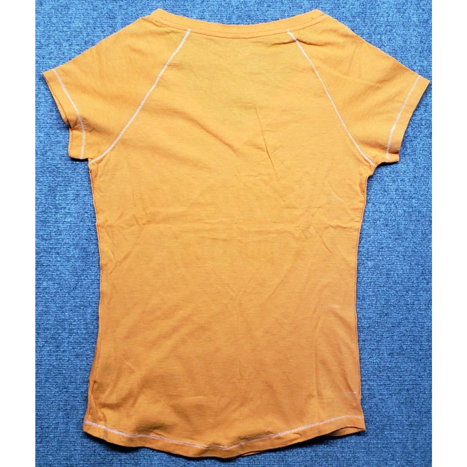 Vintage Campus Lifestyle T-Shirt Womens M Orange Tennessee Volunteers V-Neck Cotton Size M / US 6-8 / IT 42-44 - 4 Thumbnail