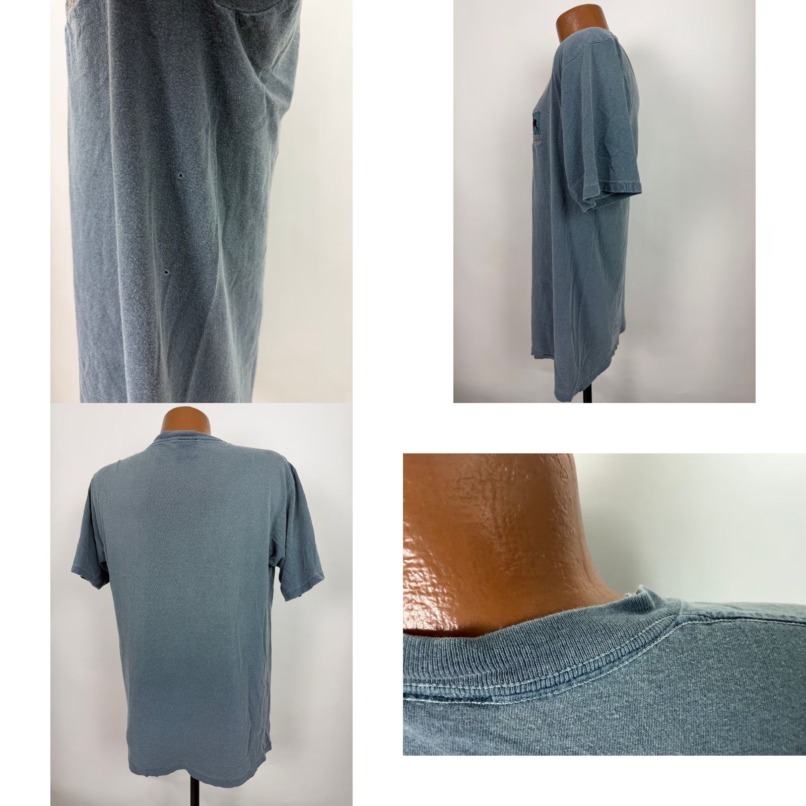 Vintage VINTAGE Sutton's Minnesota T-Shirt Mens Short Sleeve Crew Neck Blue Embroidered 90s Grunge Animals Outdoor 1990s Vintage Shirt Size US M / EU 48-50 / 2 - 8 Thumbnail