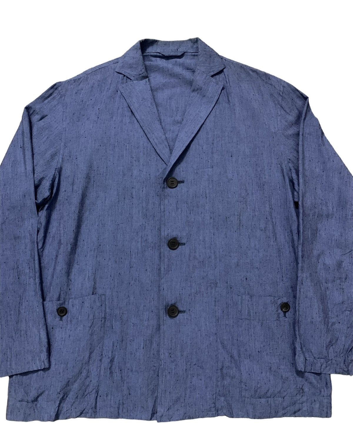 Issey Miyake × Tsumori Chisato Archive Issey Miyake Mandarin Collar Rayon jacket/Blazer (A) Size US L / EU 52-54 / 3 - 5 Thumbnail