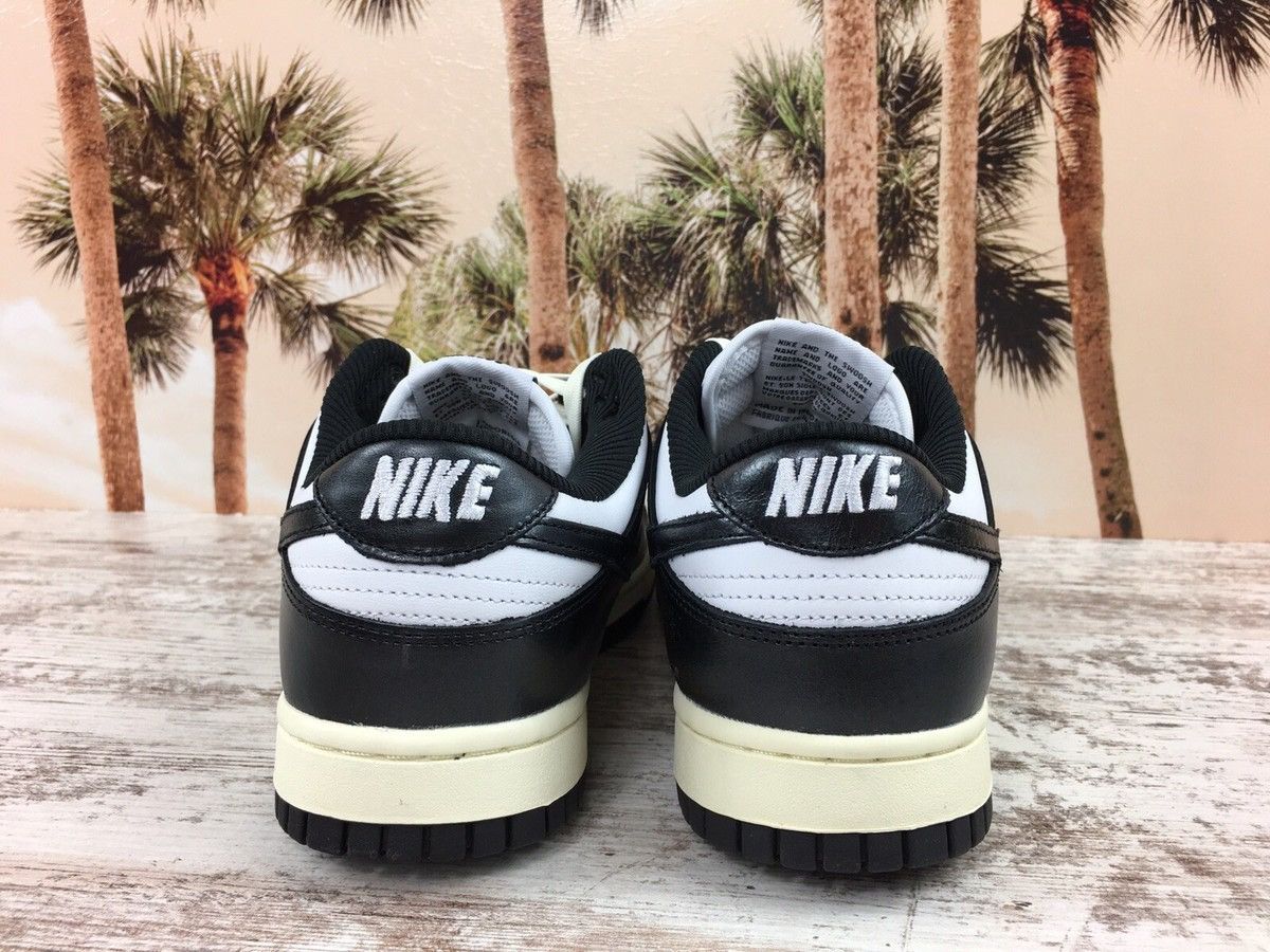 Nike Nike Dunk Low Vintage Panda Retro Black White Women's Size US 10 / EU 43 - 7 Thumbnail