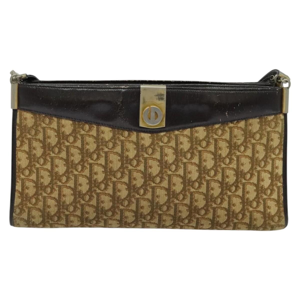 Dior DIOR Trotter Canvas Shoulder Bag Beige Gold Size ONE SIZE - 2 Thumbnail