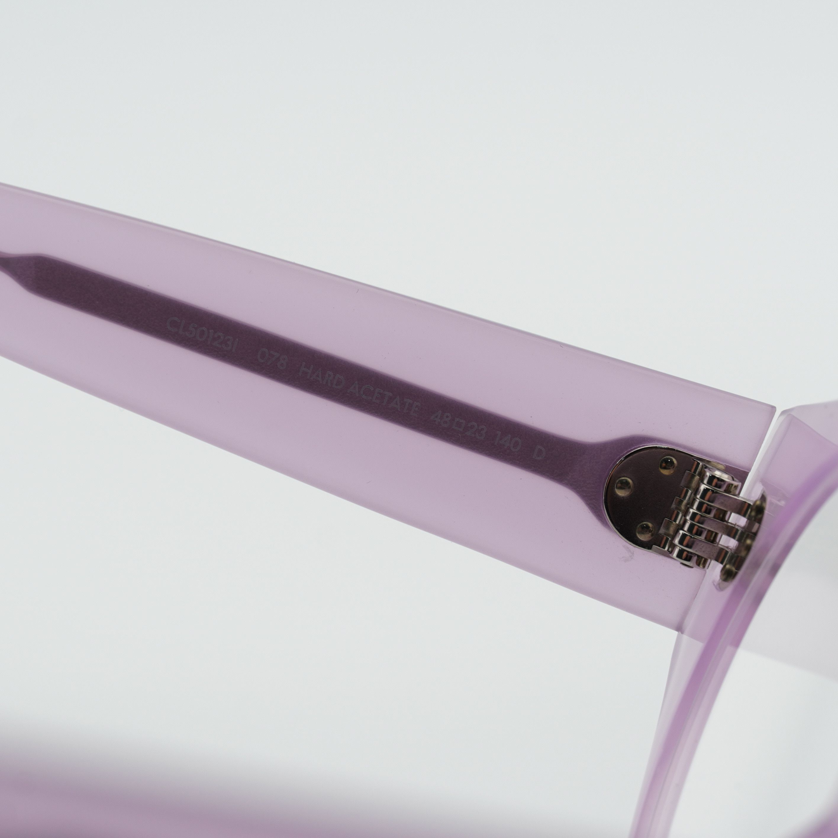 Celine Celine CL50123I 078 Eyeglasses Shiny Lilac 48mm Round Frame Size ONE SIZE - 6 Thumbnail