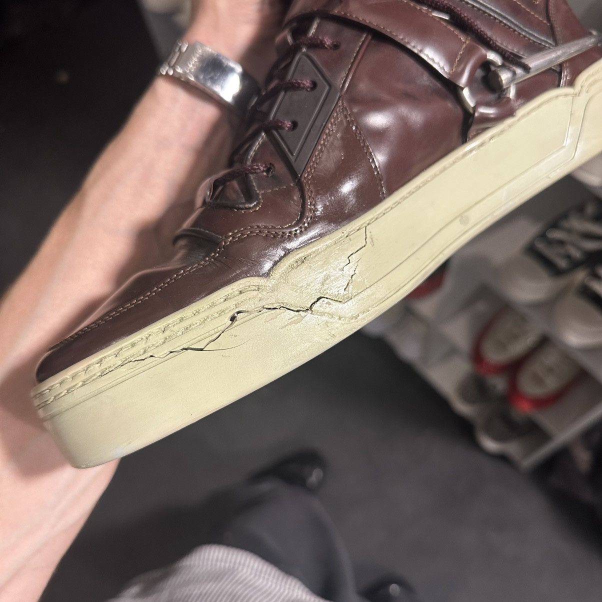 Gucci 90s VINTAGE HIGH-TOP SNEAKERS Size US 10 / EU 43 - 9 Thumbnail