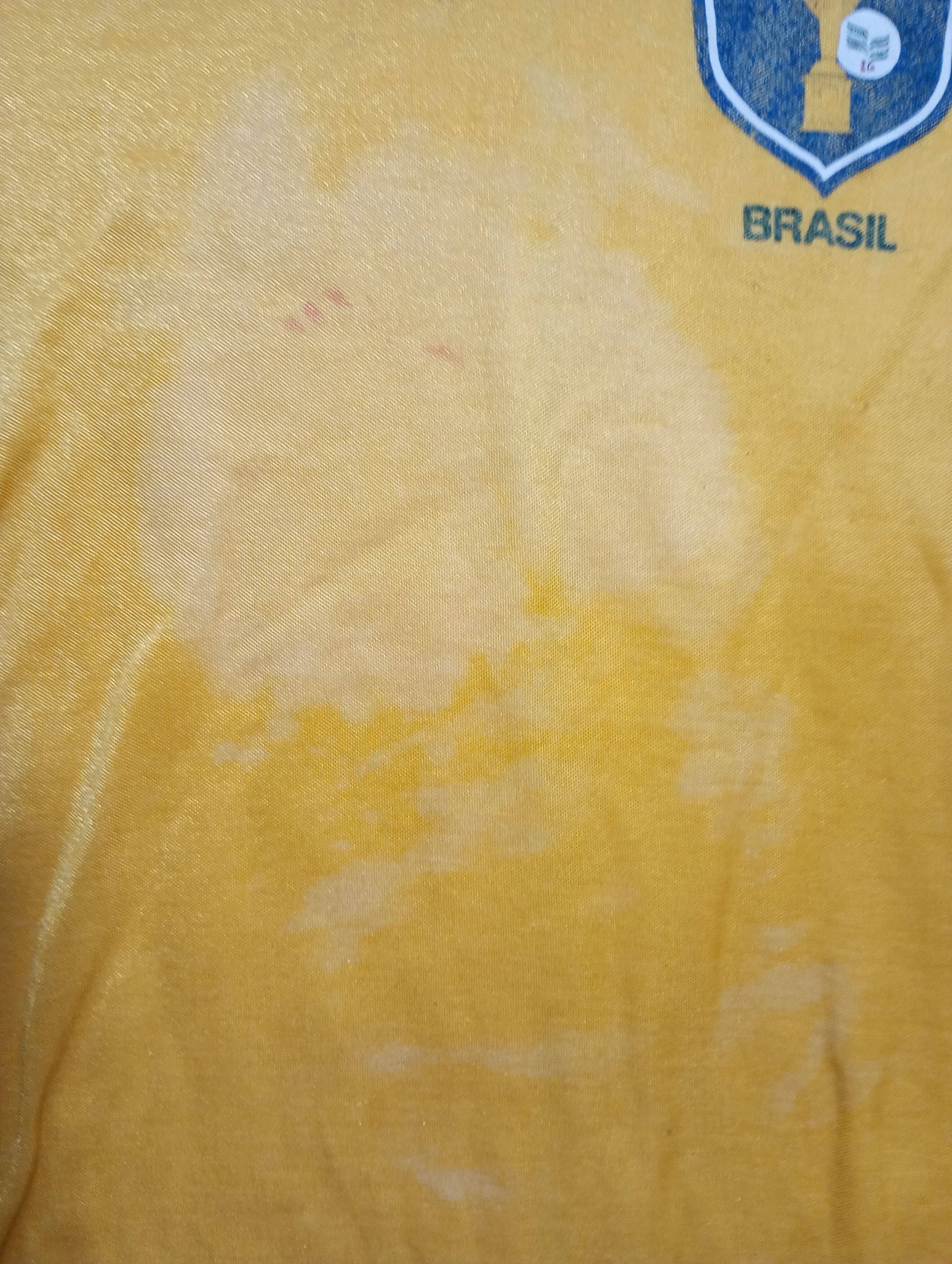 Vintage Aqatas Brazil Home Jersey World Cup 1982 Size US L / EU 52-54 / 3 - 11 Thumbnail