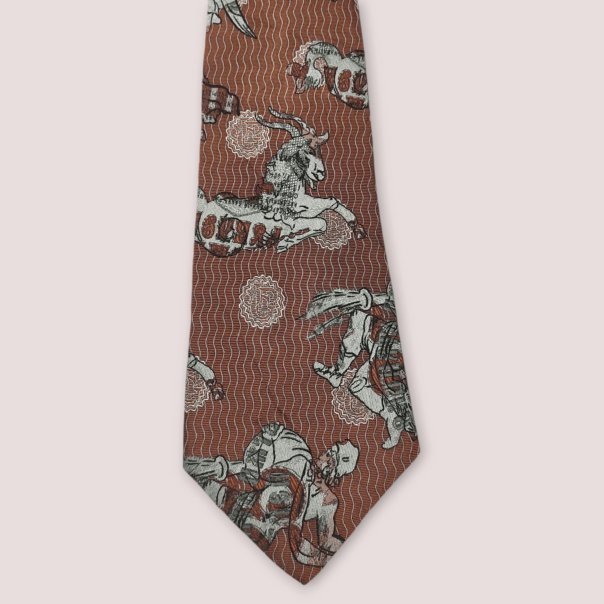 Jean Paul Gaultier JPG Jean Paul Gaultier AOP Cravatta Silk Tie Size ONE SIZE - 4 Thumbnail