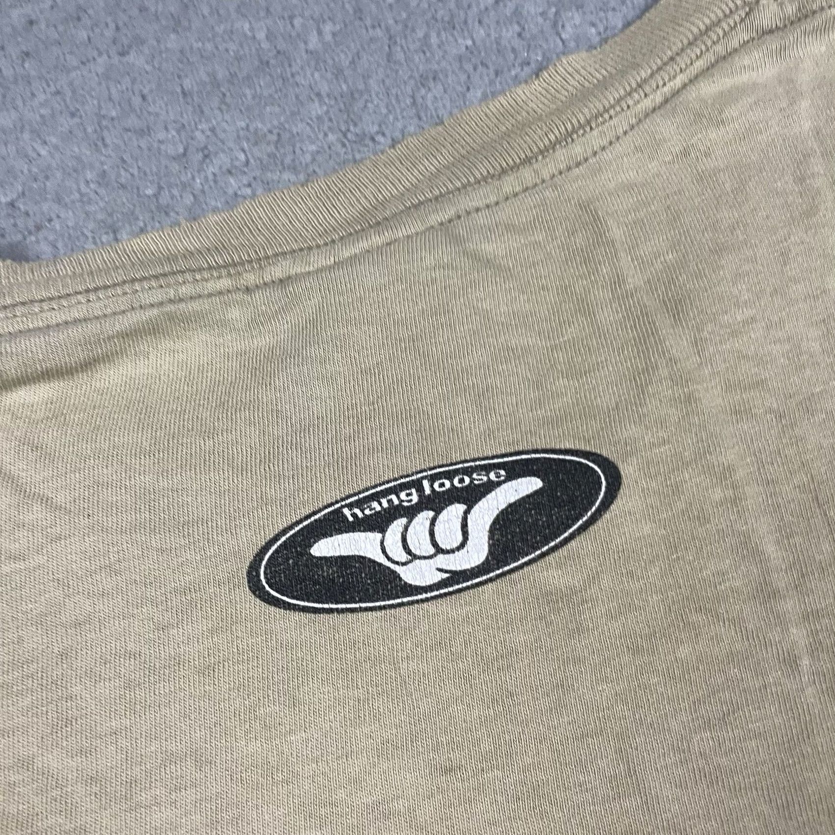Delta VINTAGE Hang Loose T Shirt Adult Large Hawaii USA Skater Surfer Distressed 90s L Mens Size US L / EU 52-54 / 3 - 5 Thumbnail