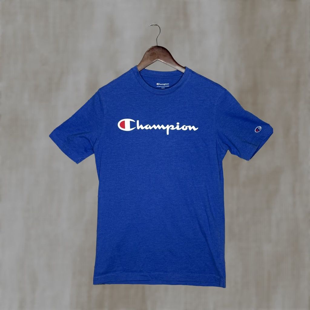 Champion Champion Men’s Blue Crew Neck Short Sleeve T Shirt Size S Size US S / EU 44-46 / 1 - 1 Thumbnail