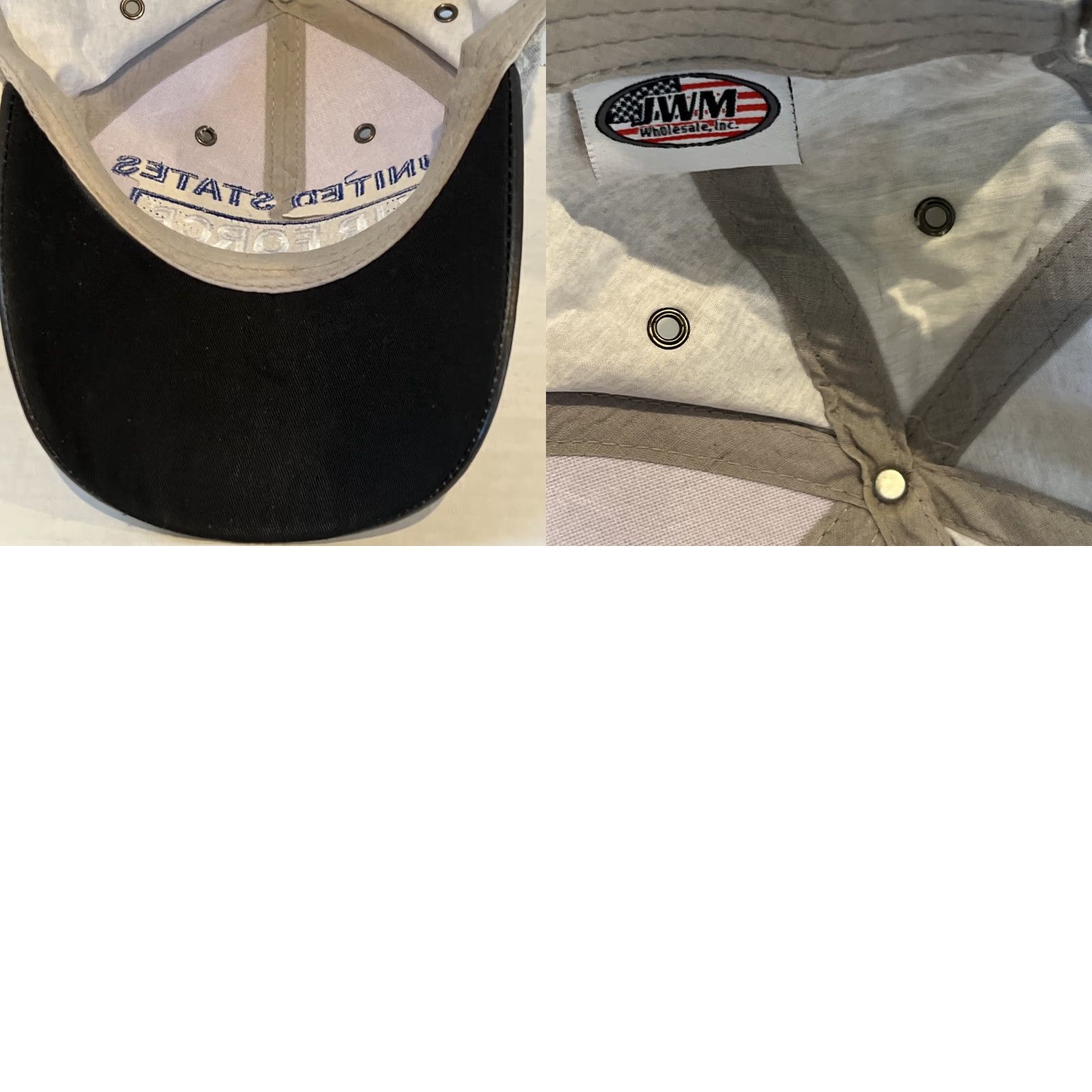 Vintage VINTAGE JWM United States Air Force Baseball Cap One Size Gray Adjustable USA Mens Size ONE SIZE - 8 Thumbnail