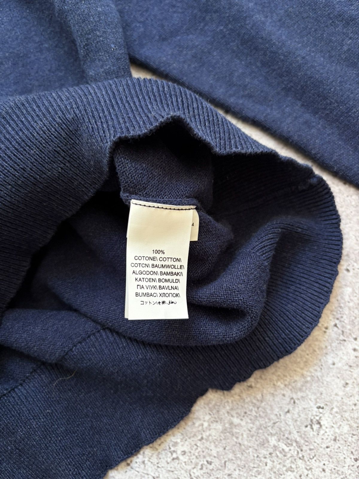 Brunello Cucinelli Brunello Cucinelli Dark Blue Sweater Size L Size US L / EU 52-54 / 3 - 6 Thumbnail