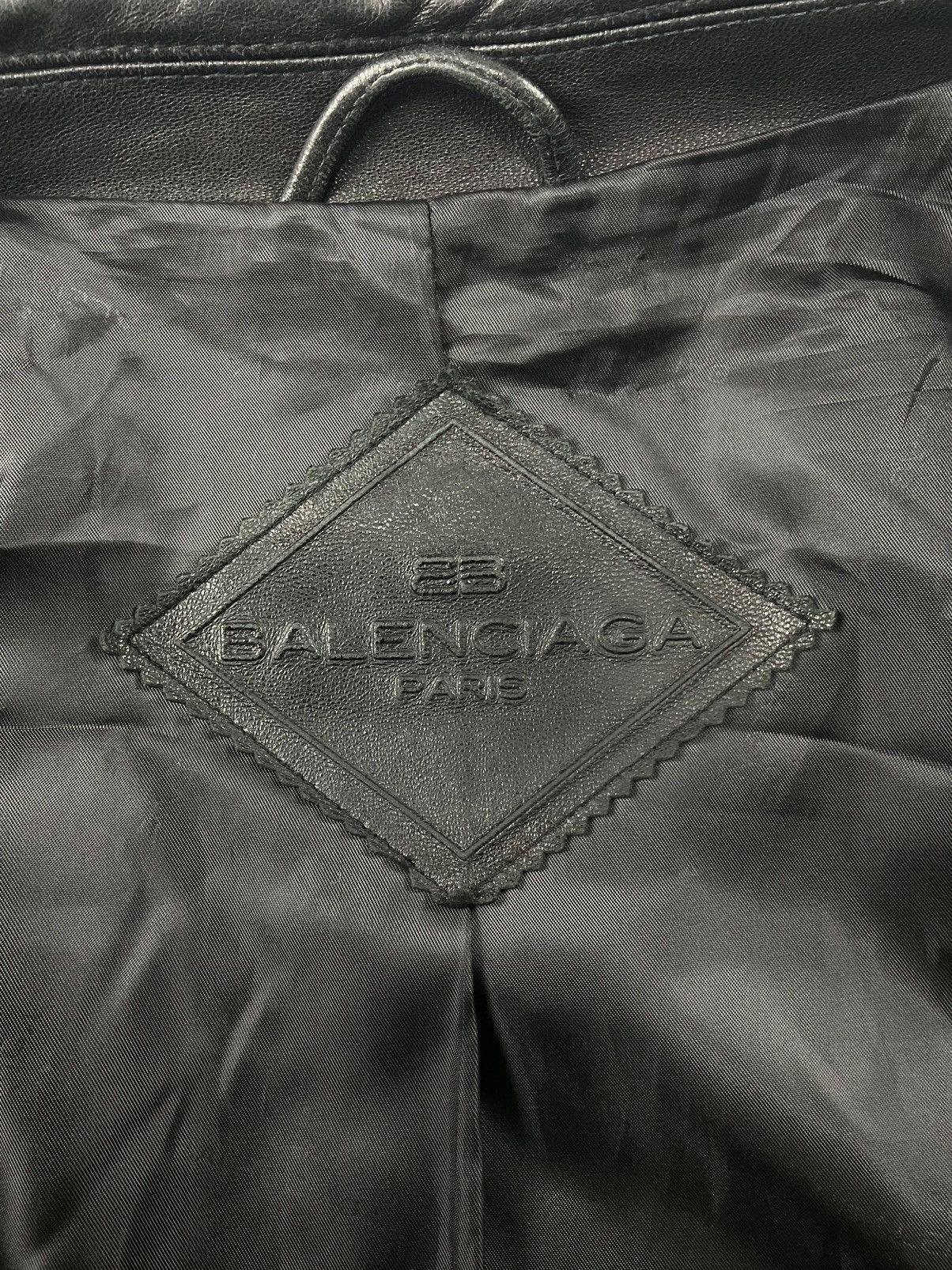 Balenciaga Vintage Balenciaga Leather Jacket Size US XL / EU 56 / 4 - 12 Thumbnail