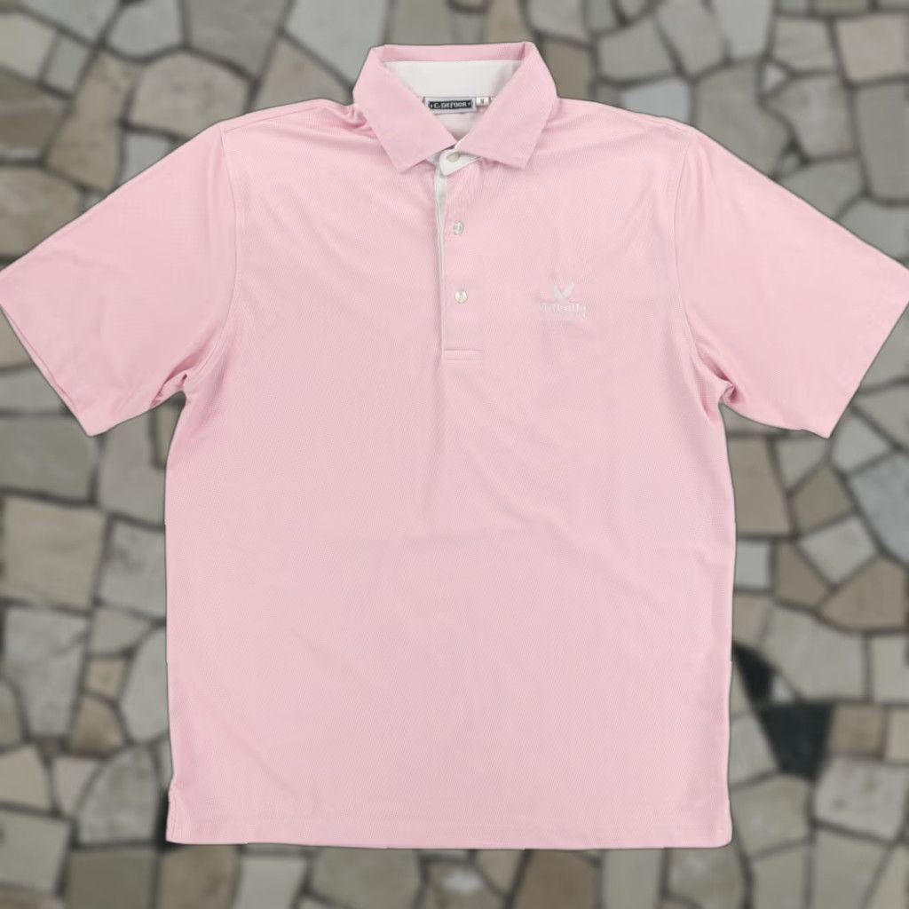 Vintage C. Defoor Valhalla GC High Stretch Polyester Polo Shirt Pink Men's M Shirt Polo Men Pink M Size US M / EU 48-50 / 2 - 1 Thumbnail